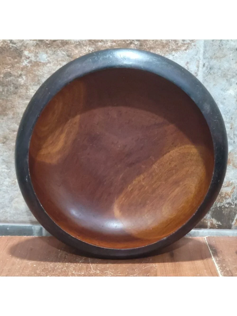 7 Piece Mahogany Wooden Salad Serving Bowl Set